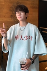 ！版权！2025夏季新款情侣麂皮绒短袖T恤半袖TL2419特P19，男装T恤，电商B220