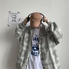 港风秋季两面穿夹克男士韩版复古潮牌工装外套宽松JK46/P60，男装夹克，电商D202