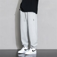 抖音直播宽松休闲裤男潮牌宽松哈伦束脚九分裤潮流百哈青少年长裤，男装休闲裤，星座815-2