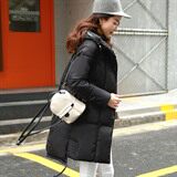 中长款长袖2020年冬季直筒连帽棉衣/棉服拉链百搭，女装棉衣/棉服，雪樱依海