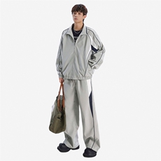 春秋季冲锋外套男款夹克男装中学生潮流拼接套装TZ0572-P118，男装休闲套装，星座308B-2