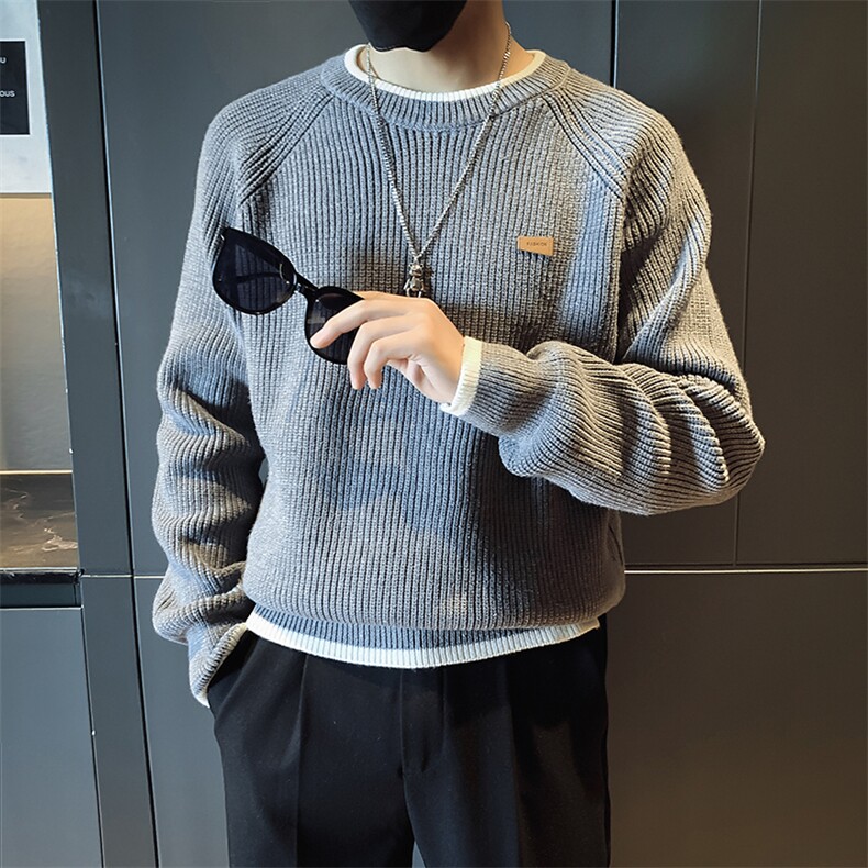 【量大价格可谈】潮牌百搭休闲毛衣男女圆领毛线衣针织衫S5002P46,男装针织衫/毛衣,星座1112-1