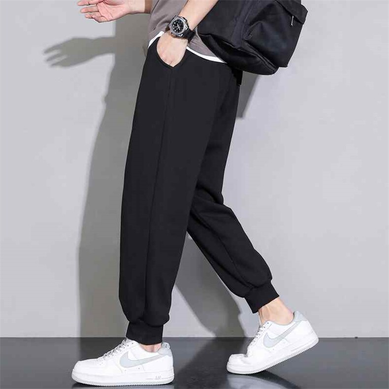 2025春季新款现货特价情侣休闲纯色螺纹束脚运动长裤YK101-P13,女装休闲裤,星座1816-2（原1210–2）
