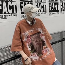 TX15P35夏季宽松美式街头T恤，男装T恤，星座517A-6