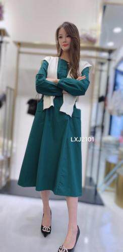 2021秋款连衣裙，女装连衣裙，流行街