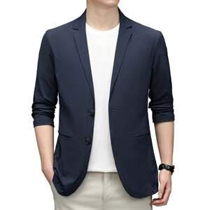 上衣单排扣春季中老年2023年翻领口袋长袖时尚西服SL8217图片