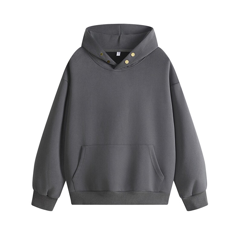 抖音得物高品质美式高街重磅曼巴棉古铜两粒扣连帽卫衣外套XS066，女装短外套，电商A486-1