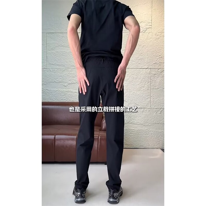 美式cleanfit黑色直筒加绒裤男秋冬新款高街痞帅显高显瘦,男装卫衣,星座302B