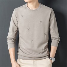 SV60906男式2023秋季新款长袖T恤男韩版商务休闲男装卫衣P66,男装卫衣,电商B360