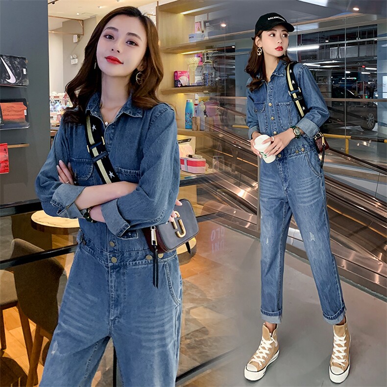 2021年春季时尚潮流舒适简约个性纯色连体裤，女装连体裤，钱塘布衣