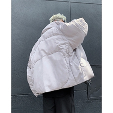 冬季假两件立领面包服棉衣潮牌设计感保暖金属纽扣棉衣，男装棉衣，星座410-6（原星座1304-1）