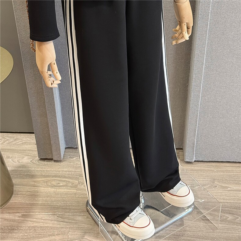 简约时尚休闲运动套装秋季新款女拉链开衫立领卫衣直筒长裤两件套,女装套装/套裙,江南
