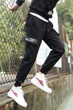 20秋季新款日系大码休闲男韩版运动束脚多口袋工装裤K820-P35，男装休闲裤，电商A009A（原A058A）