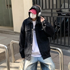 爆爆2025春男士连帽牛仔宽松外套百搭牛仔夹克JK780-P7598，男装夹克，星座1103-3