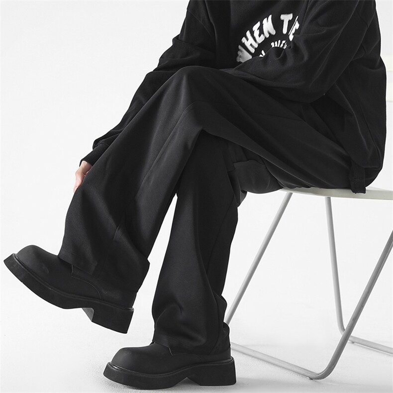 休闲三丝斜西裤裤子宽松大码男垂感直筒裤K8555-P35【特价】图片