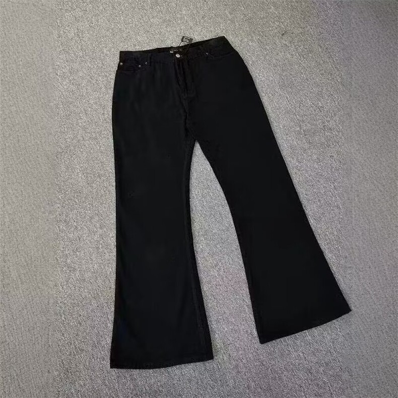 水洗弯刀直筒微喇牛仔裤美式休闲痞帅裤子阔腿裤K70556-2-P35网图，男装牛仔裤，电商B245