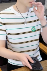 7938-P55夏季休闲时尚短袖毛衣男打底衫欧货T恤潮牌针织衫，男装T恤，电商D310B-1