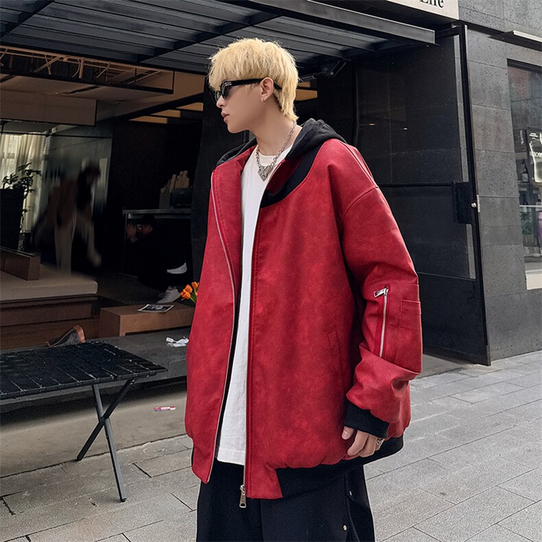 绗棉特批100控158178美式连帽机车棉服棉衣面包服外套男MY245,男装棉衣,电商B370