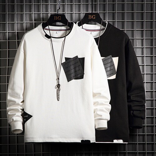 7XL-M长袖卫衣男2023秋季新款宽松休闲胖子上衣加肥加大码控价68图片