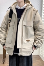 冬上新加棉加厚休闲棉服港风连帽棉衣外套男女8318-P130控价178，男装棉衣，电商A441-1
