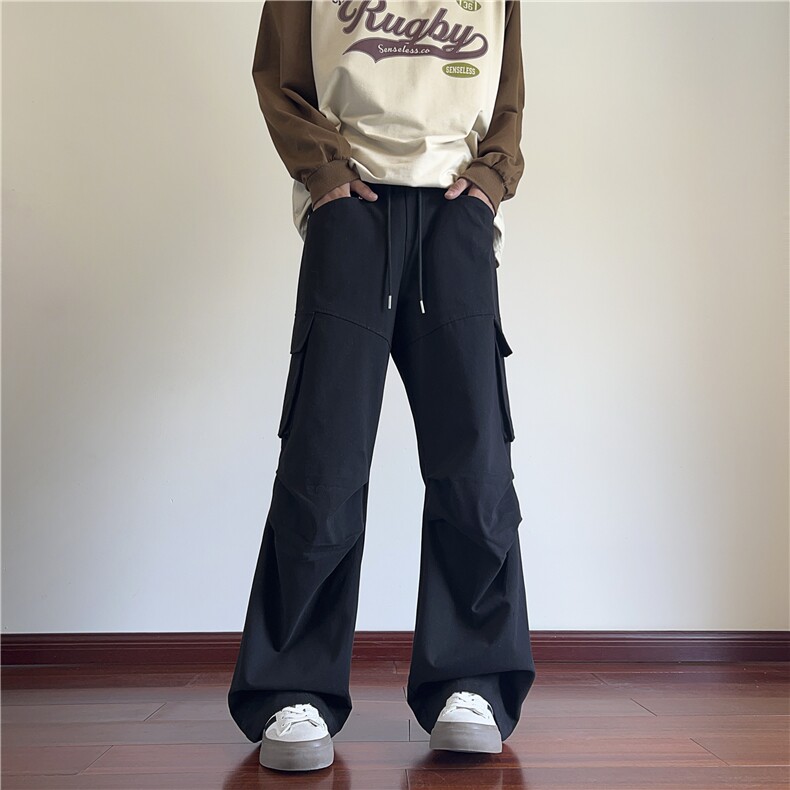 抖音品质美式高街cleanfit褶皱宽松工装裤B315-K24270-特p40控78,男装工装外套,电商B315