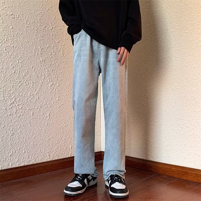 牛仔裤男秋季潮大码休闲裤子高街N2209P52,男装牛仔裤,星座1116-2