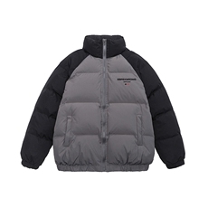 白底23冬季情侣时尚百搭立领加厚潮流棉服外套MY66606P115控158，男装棉衣，电商A268-1