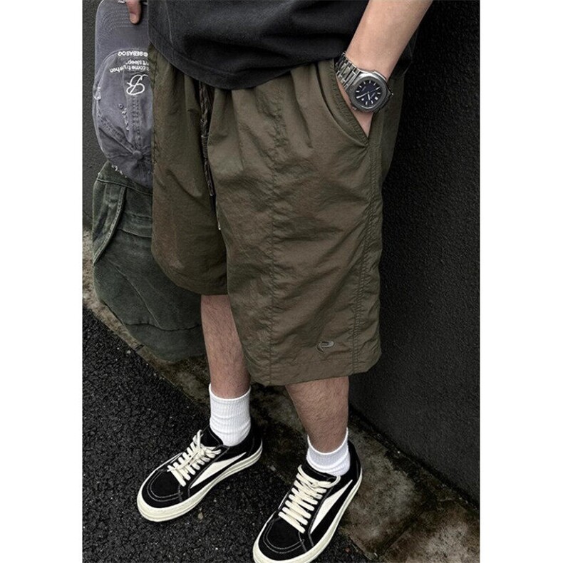 日系复古工装速干短裤男夏季宽松休闲五分裤小众直筒中裤K9009,男装牛仔裤,星座1116A（原606A-3）