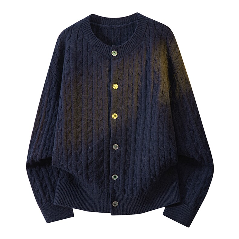 MK7001-CG-3DBP53单排扣针织开衫情侣洋气针织上衣韩风麻花长袖，男装卫衣，星座510A-5