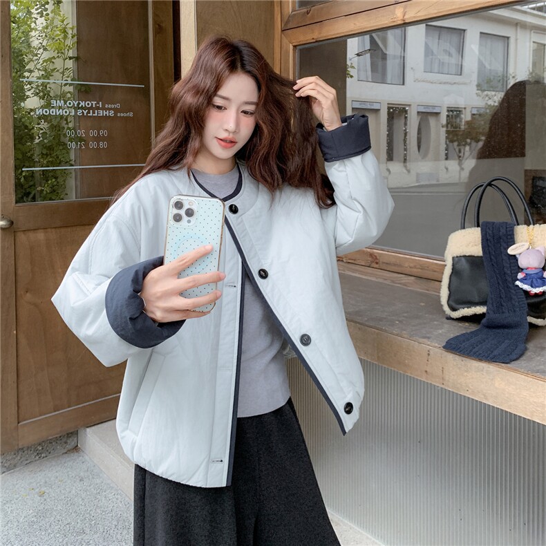 【现货主推】数据好甜美保暖棉衣外套+围巾2C327-9930-P200控328,女装棉衣/棉服,2C327