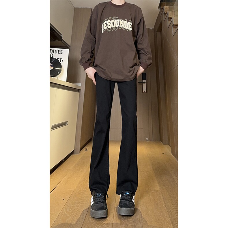 现货主推弹力渐变大码直筒微喇毛边牛仔裤K860-K861-K866-P50,男装牛仔裤,星座205