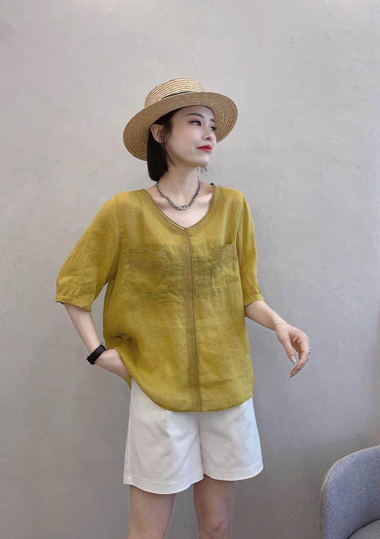 苎刺绣小衫，其它，依伊贝诺