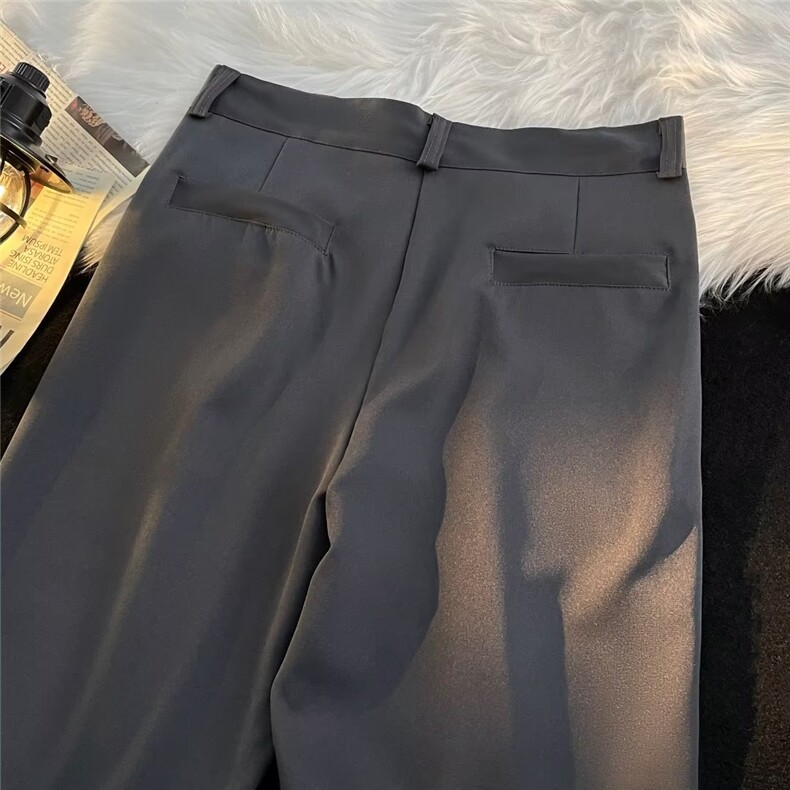 裤子男宽松直筒西裤韩版潮流ins垂感休闲裤K384P30,男装休闲裤,星座1116-2
