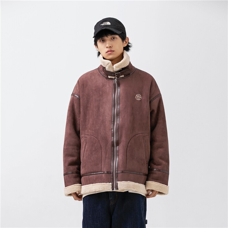 模特图 22冬装新款鹿皮绒棉服 3773 P195图片