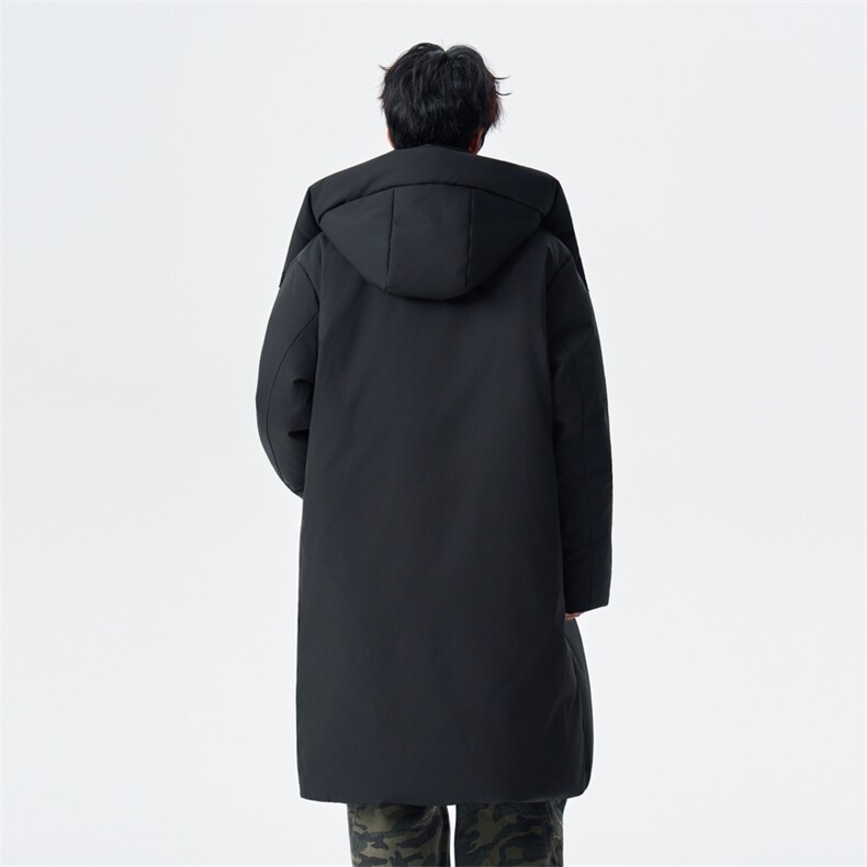 连帽长款羽绒服男款冬季加厚保暖休闲鸭绒外套XZ309Y95713P285,男装羽绒服,星座309（原A406）