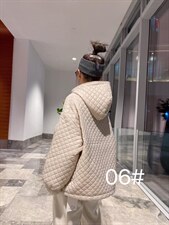 2021冬季羽绒套头带帽格子上衣，其它，柏旺阁