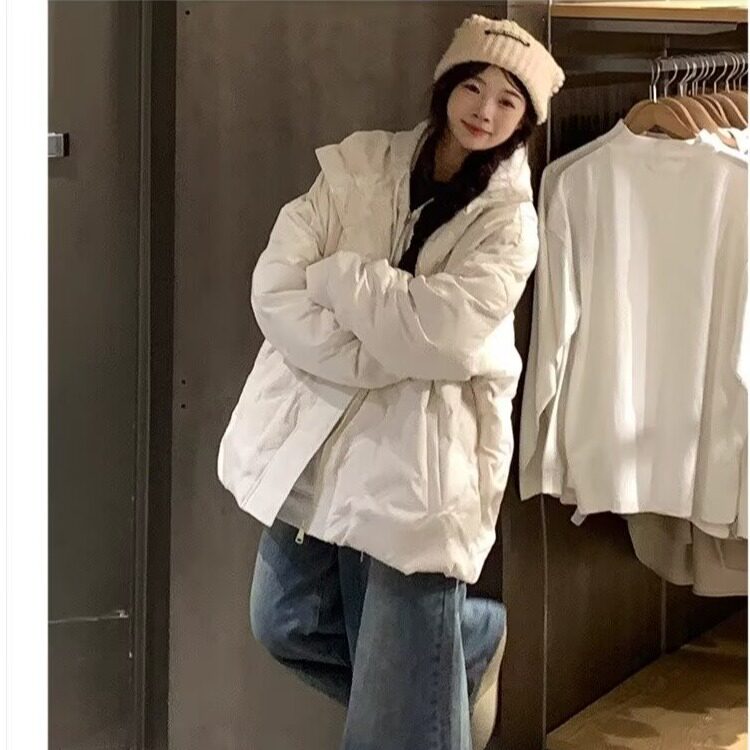 2024菱形格设计感小众潮牌保暖冬季新款棉服外套百搭立领面包服女,男装棉衣,星座506A