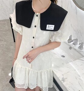 连衣裙 翻领显龄，女装连衣裙，雅诺希