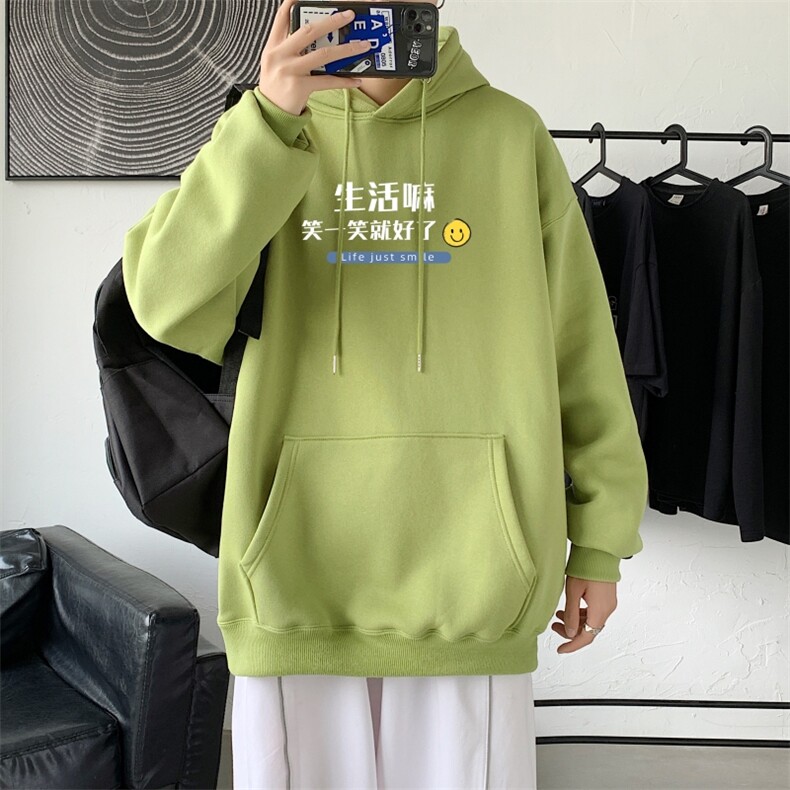 L2471P48港风2024秋冬新款大码潮男连帽情侣卫衣男连帽外套,男装卫衣,星座510A-1