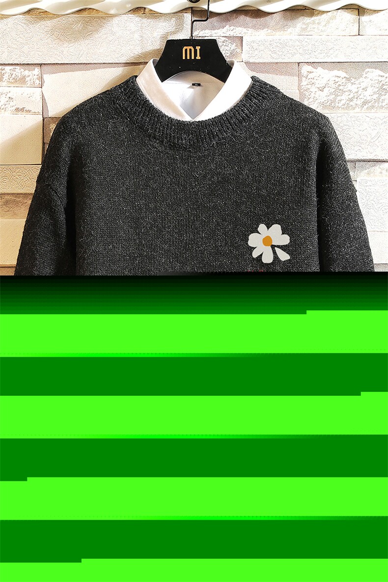 M19059-P45加绒款-P65加厚加绒毛衣男大码毛线衣男针织衫男线衫,男装针织衫/毛衣,电商A040A