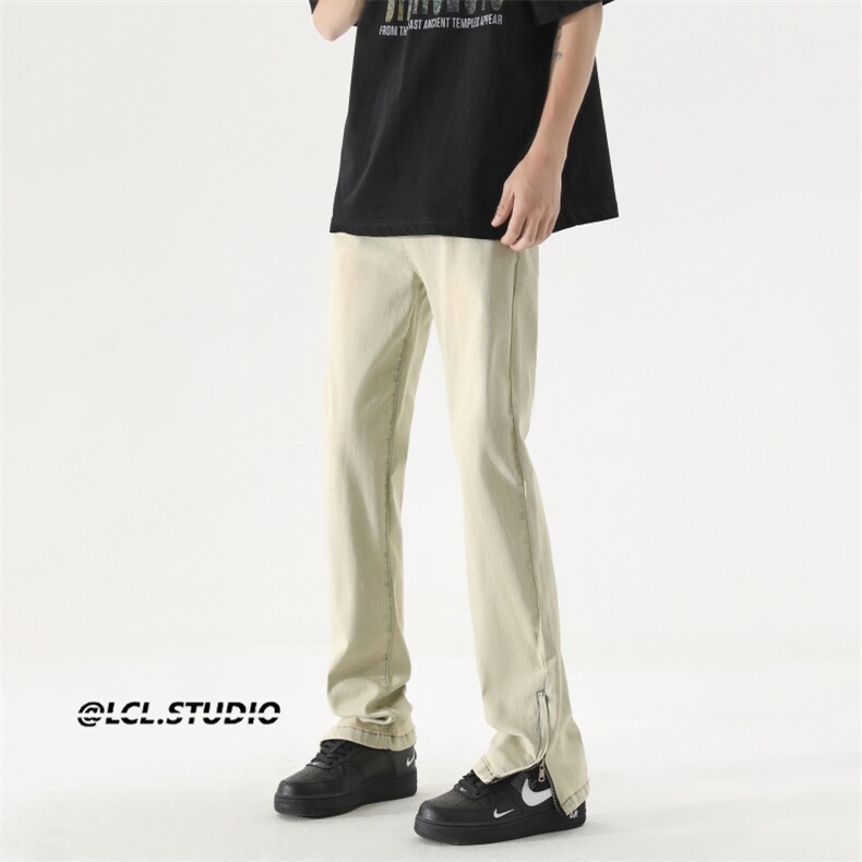 美式高街夏季弹力牛仔裤男潮牌个性显高休闲裤G715/P60,男装牛仔裤,电商D202-1