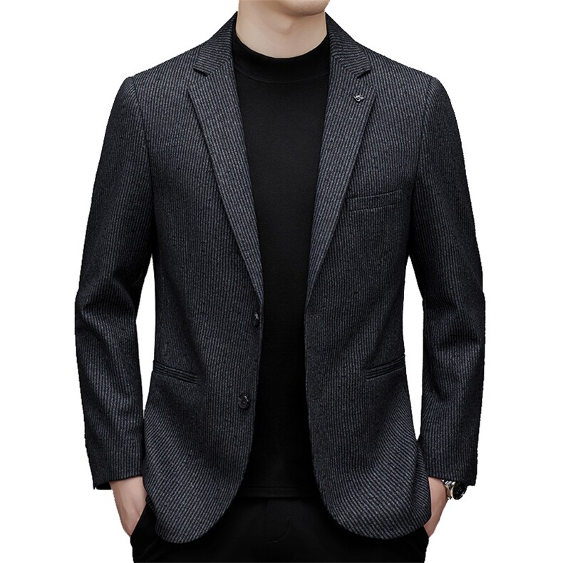 DJ3370钱塘2020-3秋冬季新款商务休闲简约中年男士西服外套P170,男装西服,钱塘207-3