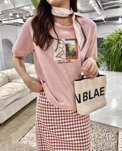 【现货】 丝巾T恤 SM，女装T恤，L.F.original邻风