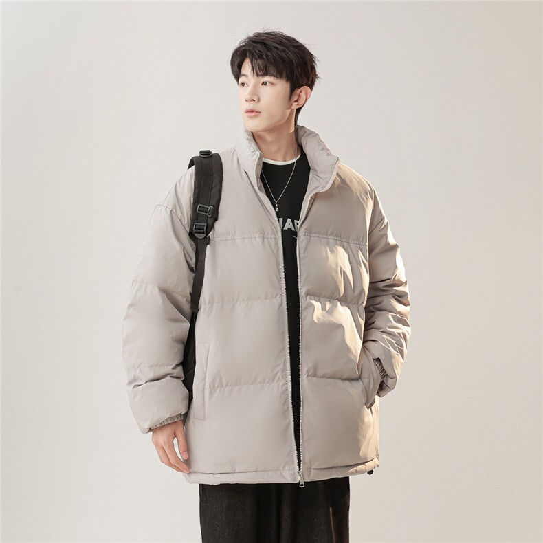 白鸭绒潮流光板抽绳立领羽绒服保暖外套Y5848-P140【特价】,男装羽绒服,电商A007