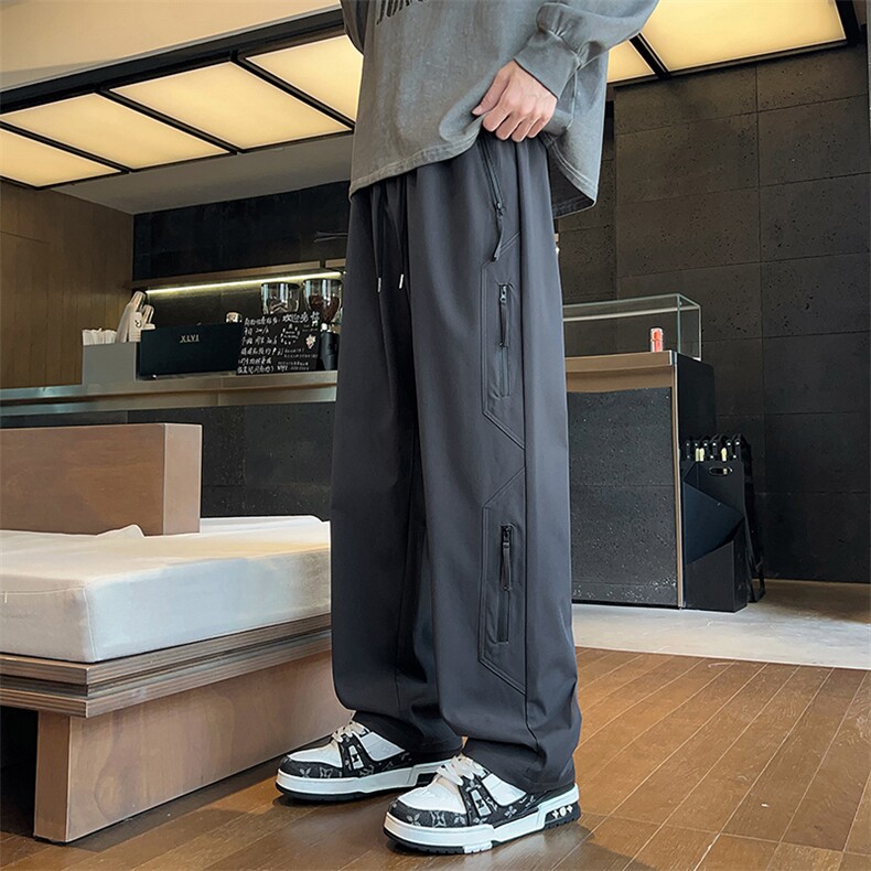 冲锋裤男士潮牌秋2025新款宽松直筒工装休闲长裤子Q29159-特P35，男装工装外套，星座610（原A335）