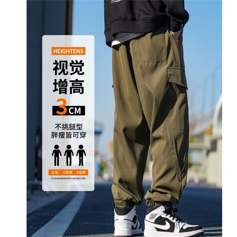 新款牛仔裤男春秋季美式复古宽松阔腿直筒裤潮牌潮流高街裤子,男装牛仔裤,星座506A