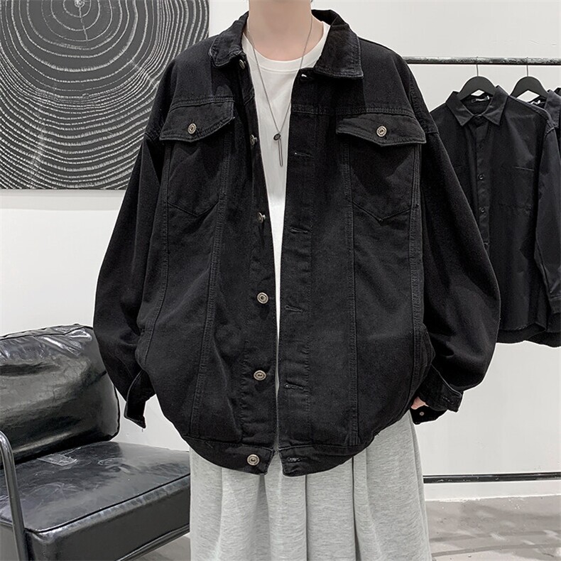 牛仔夹克男大码牛仔外套男茄克NJ77343-P60,男装夹克,电商A040