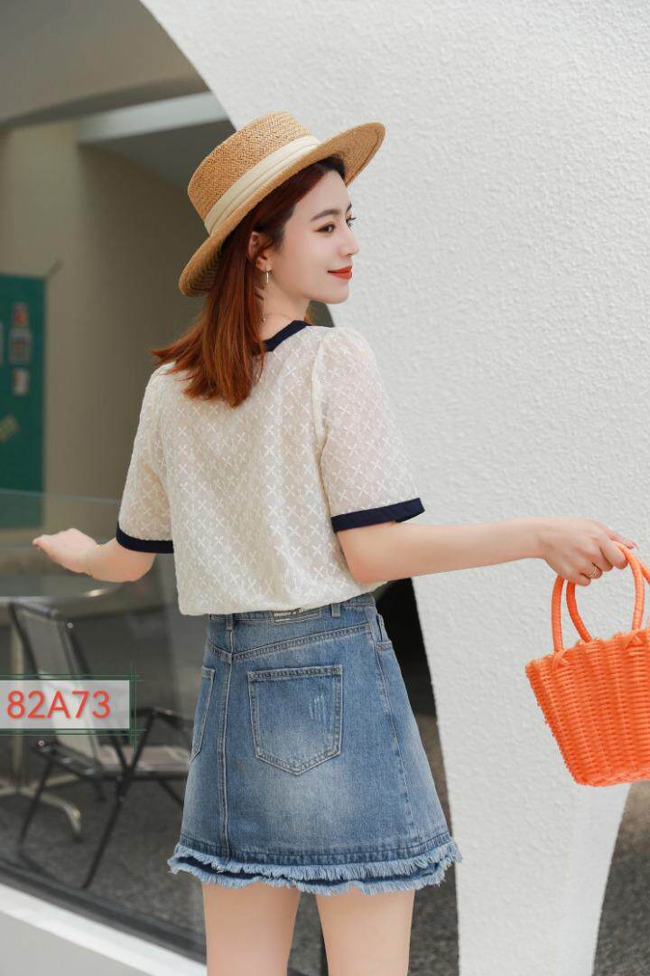 【现货】2022夏季新款小方领口上衣，其它，锦绣阁