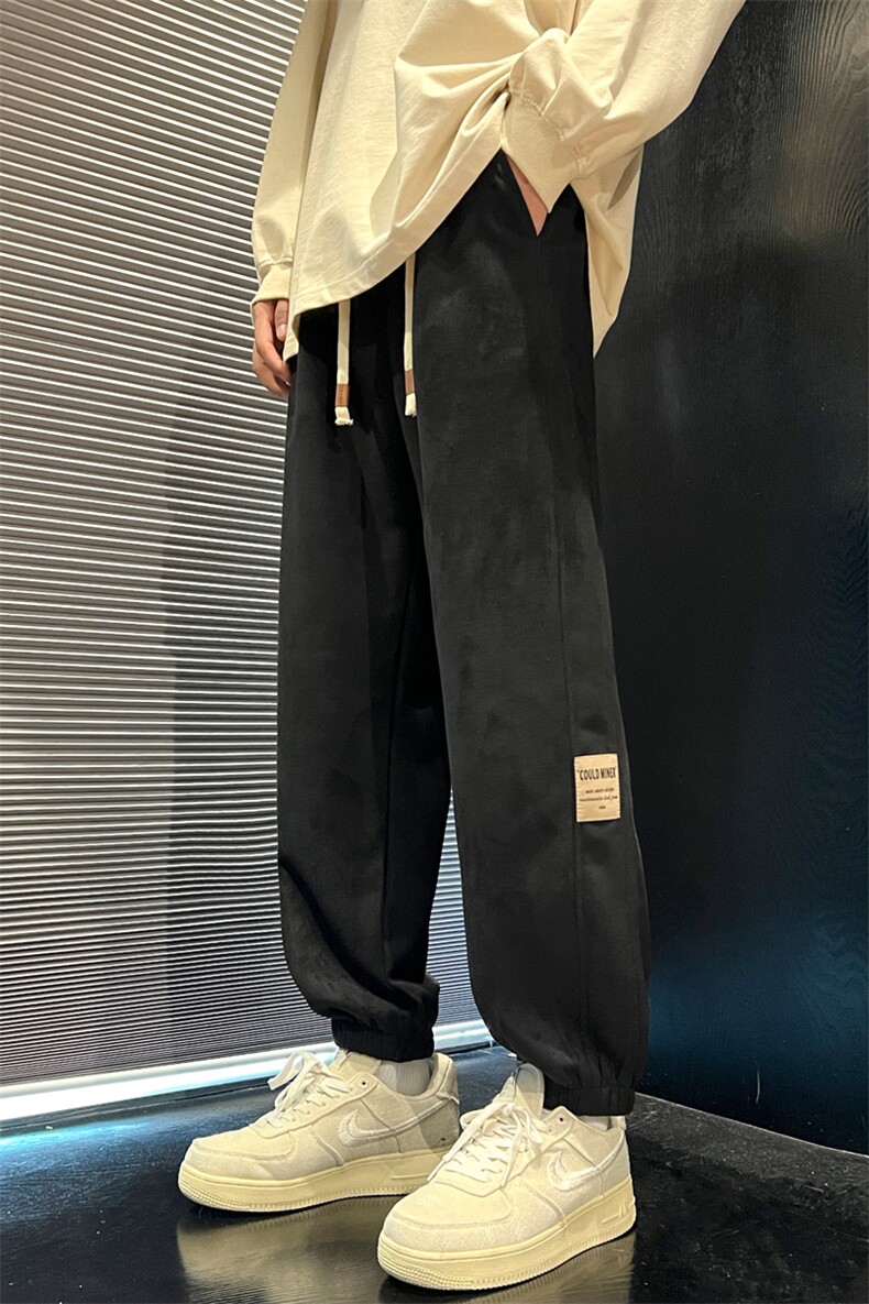 休闲裤男秋季新款宽松阔腿直筒潮流运动裤K661-P45,男装休闲裤,星座214-3