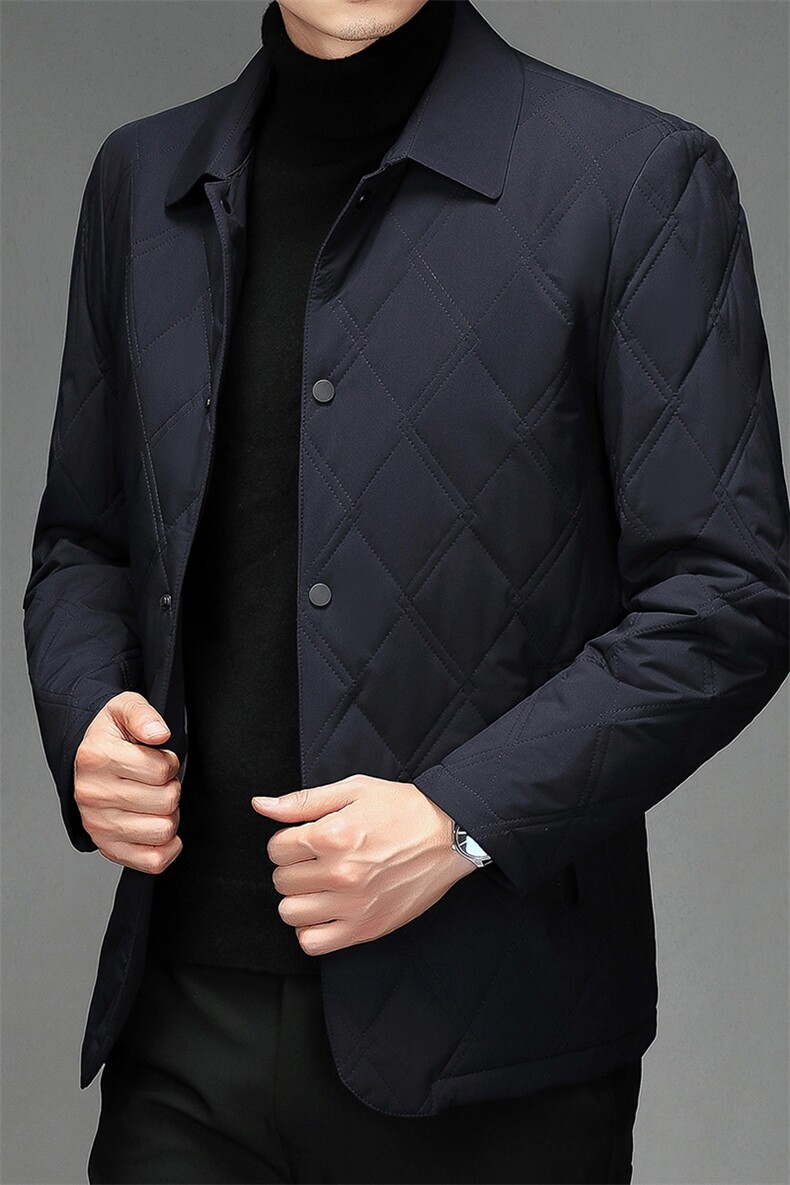 中青年夹克棉服男士2024冬季新款休闲翻领棉袄轻薄棉衣外套男装潮,男装棉衣,电商B212（原钱塘6029）